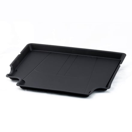 AMP injection-molded all-weather automotive floor mat, molded to fit the contours of your vehicle floor for full coverage and easy cleaning