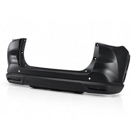 AMP injection-molded automotive bumper component produced on our large-tonnage presses for Tier 1 suppliers