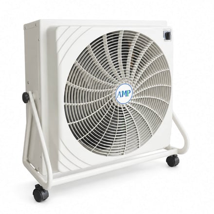 AMP injection-molded 600 exhaust fan for factories and large open spaces, ready to use once plugged in