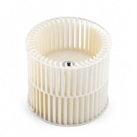 AMP injection-molded centrifugal blower wheel with precision blade geometry for HVAC air handling and home appliance applications