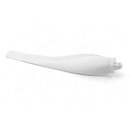 AMP injection-molded wind turbine blade with a helical profile that drives rotation as the wind moves across it