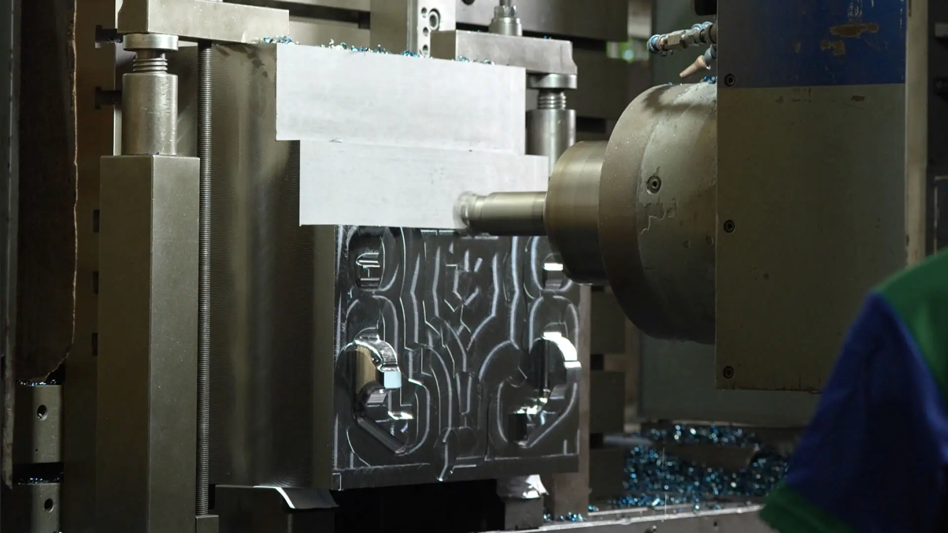 AMP machining a large metal injection mold in our Taiwan facility for OEM and ODM programs
